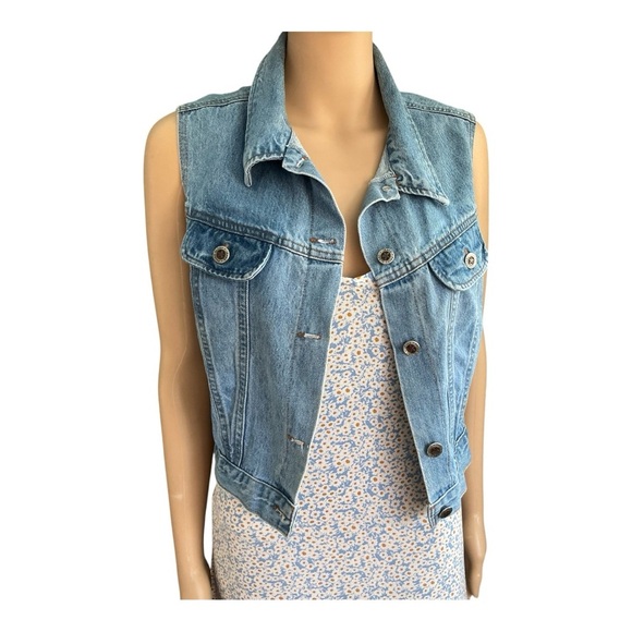 Faded Glory Light Blue Denim Jacket - Picture 1 of 13